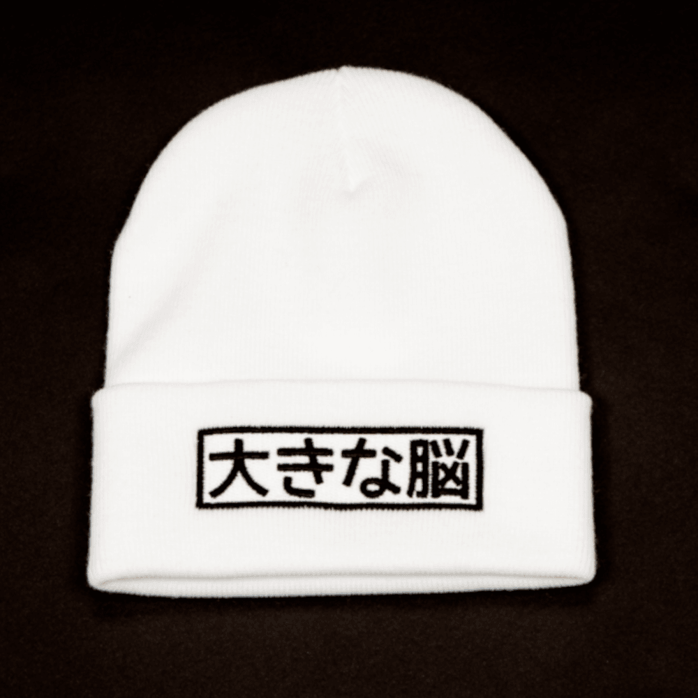 Big Brain Beanie - White – Saikou Apparel